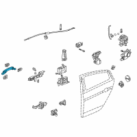 OEM Acura Handle, Driver Side (Nighthawk Black Pearl) Diagram - 72181-SEP-A01ZB