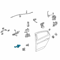 OEM Acura TL Checker, Left Rear Door Diagram - 72880-SEP-A01