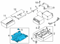 OEM 2021 Ford F-150 TRAY ASY - BATTERY Diagram - ML3Z-1645026-AC