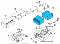 OEM Ford Battery Diagram - BHAGM-AUX1-B