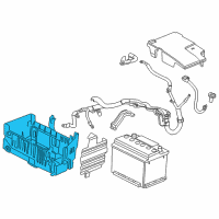 OEM 2014 Chevrolet Cruze Battery Tray Diagram - 22960412