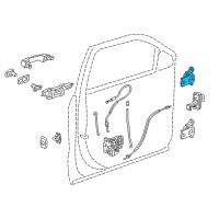 OEM 2019 GMC Yukon Upper Hinge Diagram - 13581569