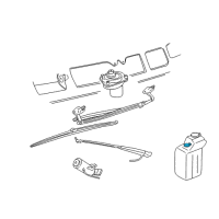 OEM Dodge B350 Washer Fluid Level Sensors Diagram - 4339418