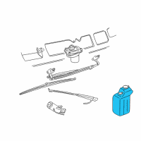OEM 1994 Dodge B350 Washer Reservoir Diagram - 55154856