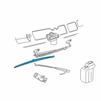 OEM Chrysler E Class Blade-WIPER Diagram - 1AMWC016AA