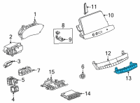 OEM Cadillac CT4 Hazard Switch Diagram - 84544752