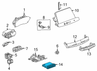 OEM 2020 Cadillac CT4 Module Diagram - 13546977