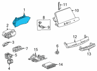 OEM Cadillac CT4 Cluster Diagram - 86773578