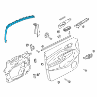 OEM 2016 Ford C-Max Window Molding Diagram - AM5Z-5851752-A