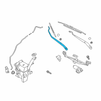 OEM 2017 Hyundai Veloster Windshield Wiper Arm Assembly(Passenger) Diagram - 98320-2V000