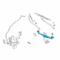 OEM 2017 Hyundai Veloster Linkage Assembly-Windshield Wiper Diagram - 98120-2V000