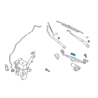 OEM 2014 Hyundai Veloster Crank Arm-Windshield WIPER Motor Diagram - 98160-2V000