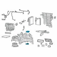 OEM Jeep Wagoneer Air Conditioner And Heater Actuator Diagram - 68396059AB