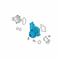 OEM 2009 BMW X5 Engine Water Pump Diagram - 11-51-7-801-063