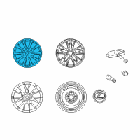 OEM 2009 Lexus IS F Wheel, Disc Diagram - 42611-53230