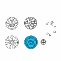 OEM 2011 Lexus IS F Wheel, Disc Diagram - 42611-53200