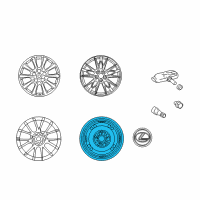 OEM 2008 Lexus IS F Wheel, Disc Diagram - 42611-53210