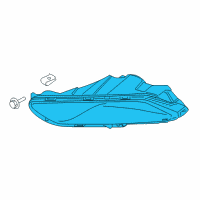 OEM 2017 Ford Fusion Fog Lamp Assembly Diagram - HS7Z-15200-G