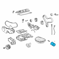 OEM Lexus ES250 Oil Filter Diagram - 90915-YZZD1