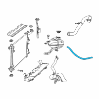 OEM 2014 Jeep Grand Cherokee Hose-COOLANT Recovery Bottle Diagram - 68159668AA