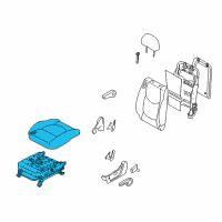 OEM 2010 Kia Soul Cushion Assembly-Front Seat Diagram - 881002K110AML