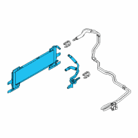 OEM 2012 Ford Mustang Oil Cooler Diagram - BR3Z-7A095-B