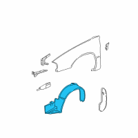 OEM 2002 Chevrolet Monte Carlo Fender Liner Diagram - 19120191