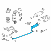 OEM 2014 Honda Civic Pipe B, Exhuast Diagram - 18220-TR6-A21