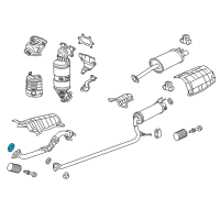 OEM Honda Civic Gasket, Exhuast Flexible Diagram - 18229-TR0-A01