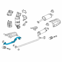 OEM Acura ILX Pipe A, Exhaust Diagram - 18210-TR6-A01