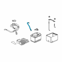 OEM 2019 Honda Civic Cable Assembly, Battery Ground Diagram - 32600-TEA-M00