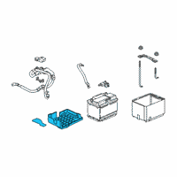 OEM 2018 Honda Civic Box, Battery (L2) Diagram - 31521-TGH-A00