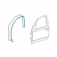 OEM 2003 Mercury Marauder Weatherstrip Diagram - XW7Z-5420530-AA