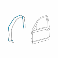 OEM 2005 Ford Crown Victoria Weatherstrip On Body Diagram - 8W7Z-5420709-A