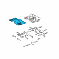 OEM GMC Sierra 1500 Panel-Front Floor Diagram - 25910526