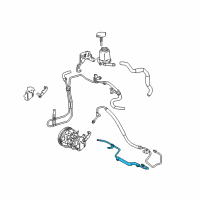 OEM 2004 Pontiac Vibe Hose, P/S Gear Outlet Diagram - 88971037