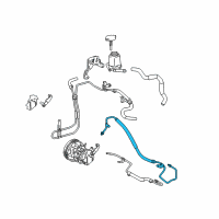 OEM 2006 Pontiac Vibe Hose, P/S Gear Inlet Diagram - 88971036