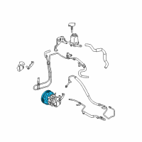 OEM 2006 Pontiac Vibe Pulley, P/S Pump Diagram - 88971029