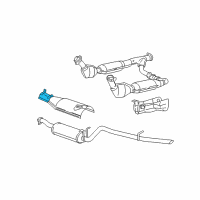 OEM 1997 Ford Expedition Exhaust Heat Shield Diagram - F75Z5N207KB