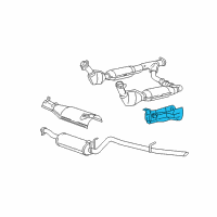 OEM 2001 Ford Expedition Exhaust Shield Diagram - XL3Z-5G221-CA