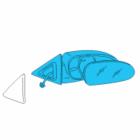 OEM 2003 Kia Optima Outside Rear View Mirror Assembly, Right Diagram - 876203C930XX