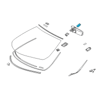 OEM 2020 Lexus LC500h Cover, Inner Rear View Diagram - 87818-48020