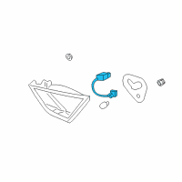 OEM Hyundai Sonata Lamp Holder And Wiring Assembly Diagram - 92451-4R000