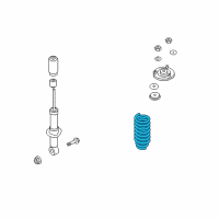 OEM 2009 Kia Borrego Front Spring Diagram - 546302J150