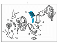 OEM Cadillac Escalade Heater Core Diagram - 84689022