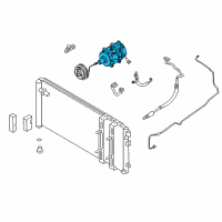 OEM 2003 Infiniti M45 A/C Compressor Diagram - 92610AS510