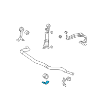 OEM 2012 Toyota 4Runner Stabilizer Link Bracket Diagram - 48828-60050