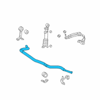 OEM 2018 Toyota 4Runner Stabilizer Bar Diagram - 48811-60390