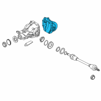OEM 2012 BMW ActiveHybrid 5 Cover, Rear Diagram - 33-11-7-573-814