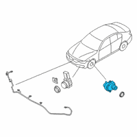OEM 2021 BMW 330e xDrive ULTRASONIC SENSOR SUNSET ORA Diagram - 66-20-9-827-004